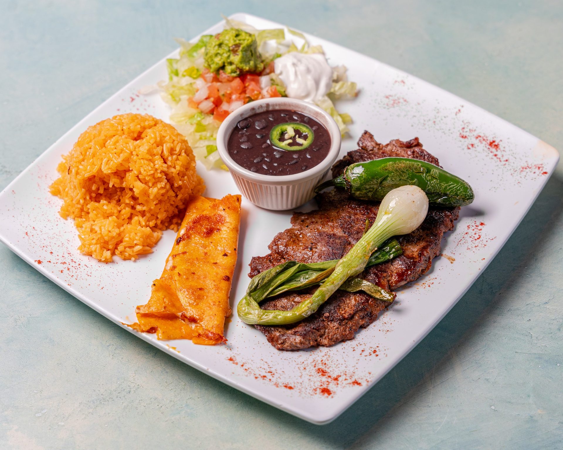 Carne asada plate