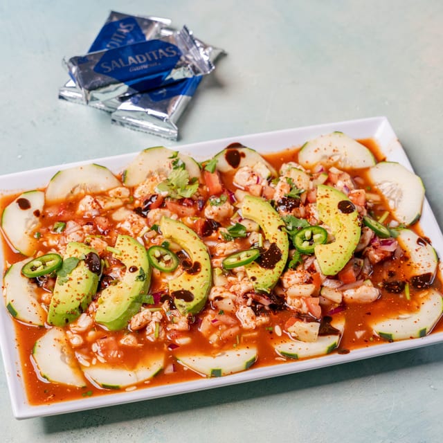 Ceviche Mixto (Mixed Seafood Ceviche).